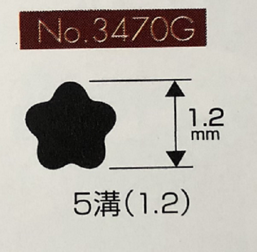 No.3470G　5溝（1.2）